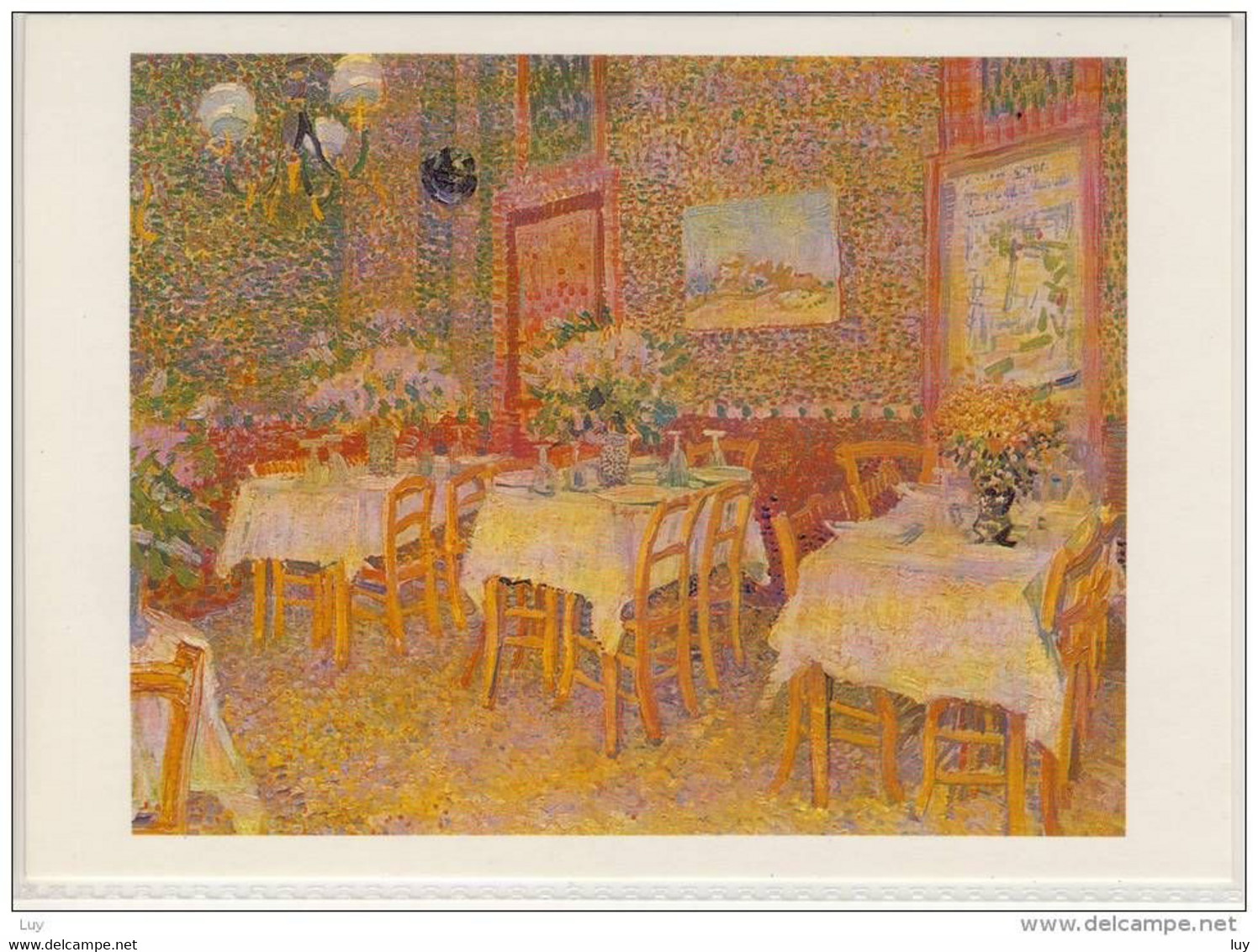Art - VINCENT Van GOGH, Peinture, Painting - Interieur Eines Restaurants, (peinture,  Paris 1887) - Van Gogh, Vincent