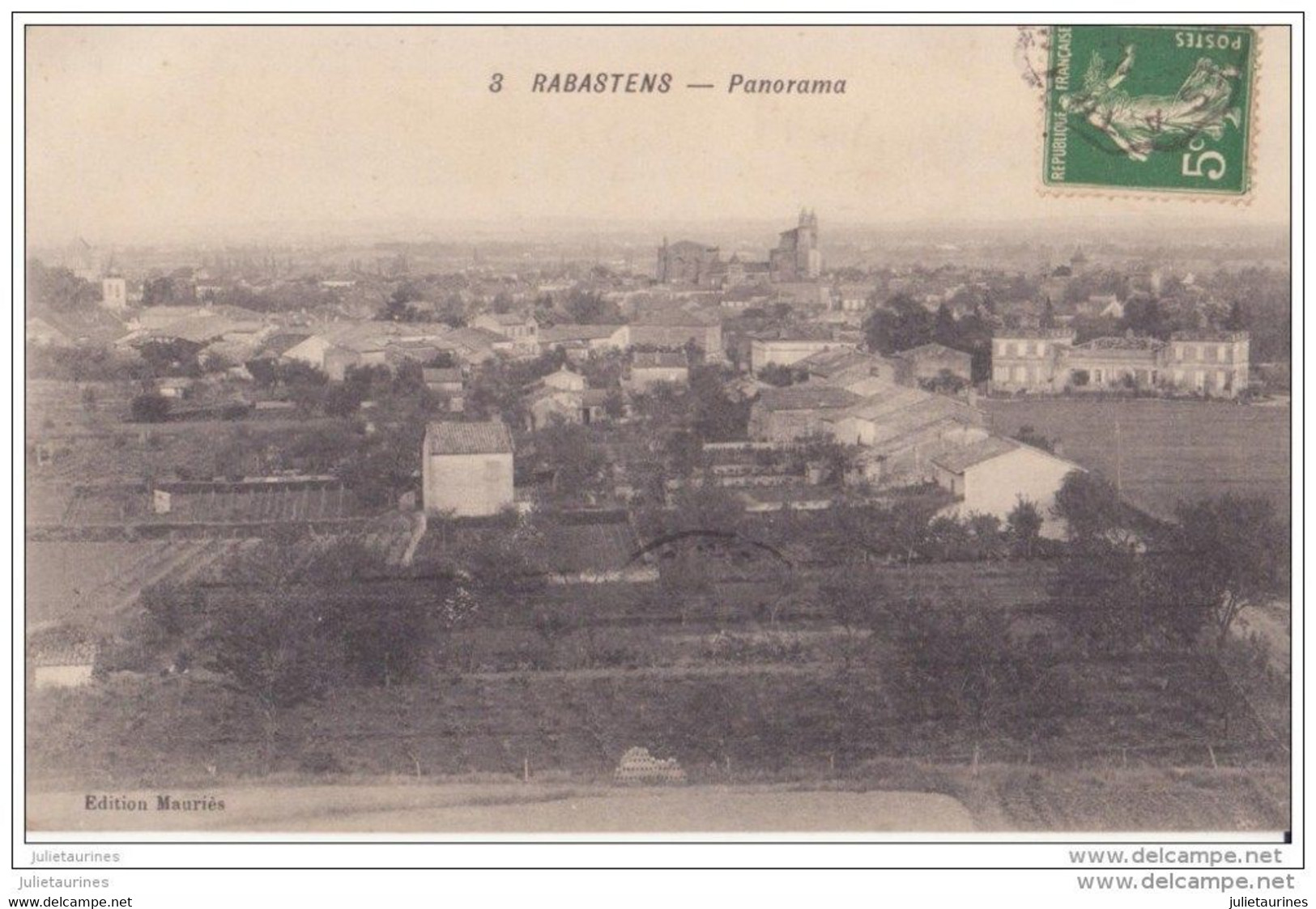 RABASTENS PANORAMA  CPA BON ETAT - Rabastens De Bigorre