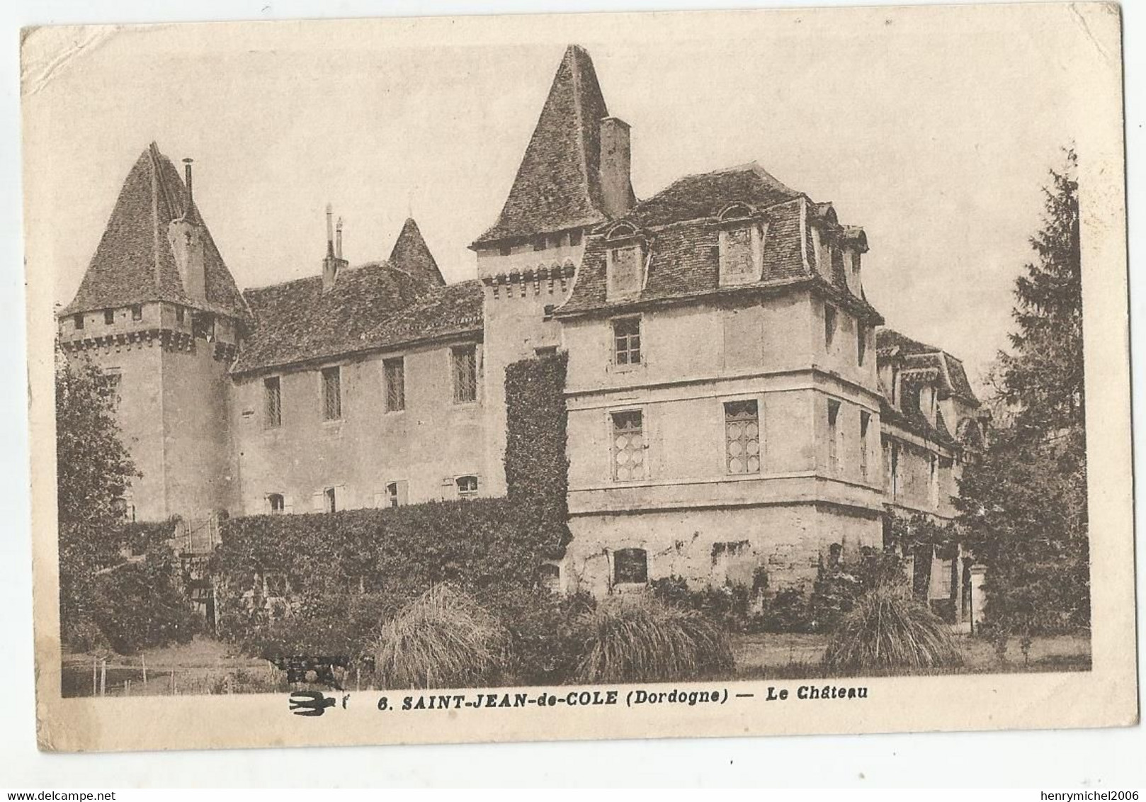 Marcophilie 24 Dordogne St Jean De Cole Le Chateau écrite Du 6 Juin 1944 Pour Grenoble 38 Isère - WW II