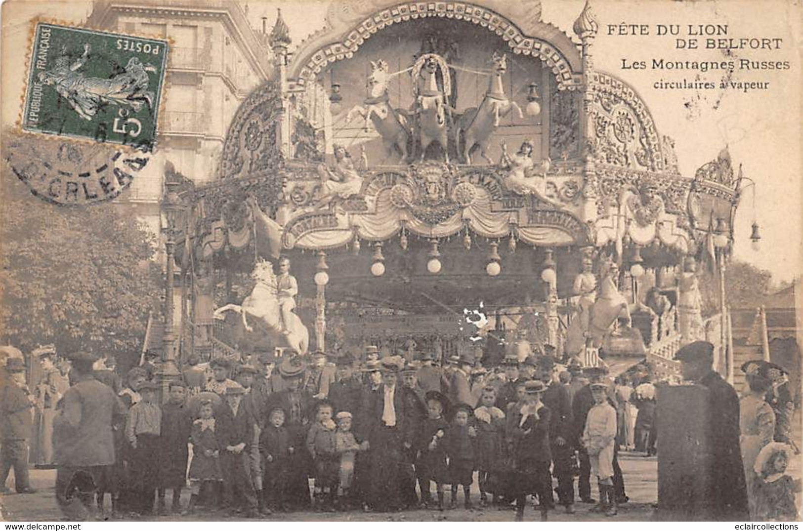 Paris         75014         Fête Du Lion De Belfort  Les Montagnes Russes. Manège. Fête Foraine       (voir Scan) - Sonstige & Ohne Zuordnung