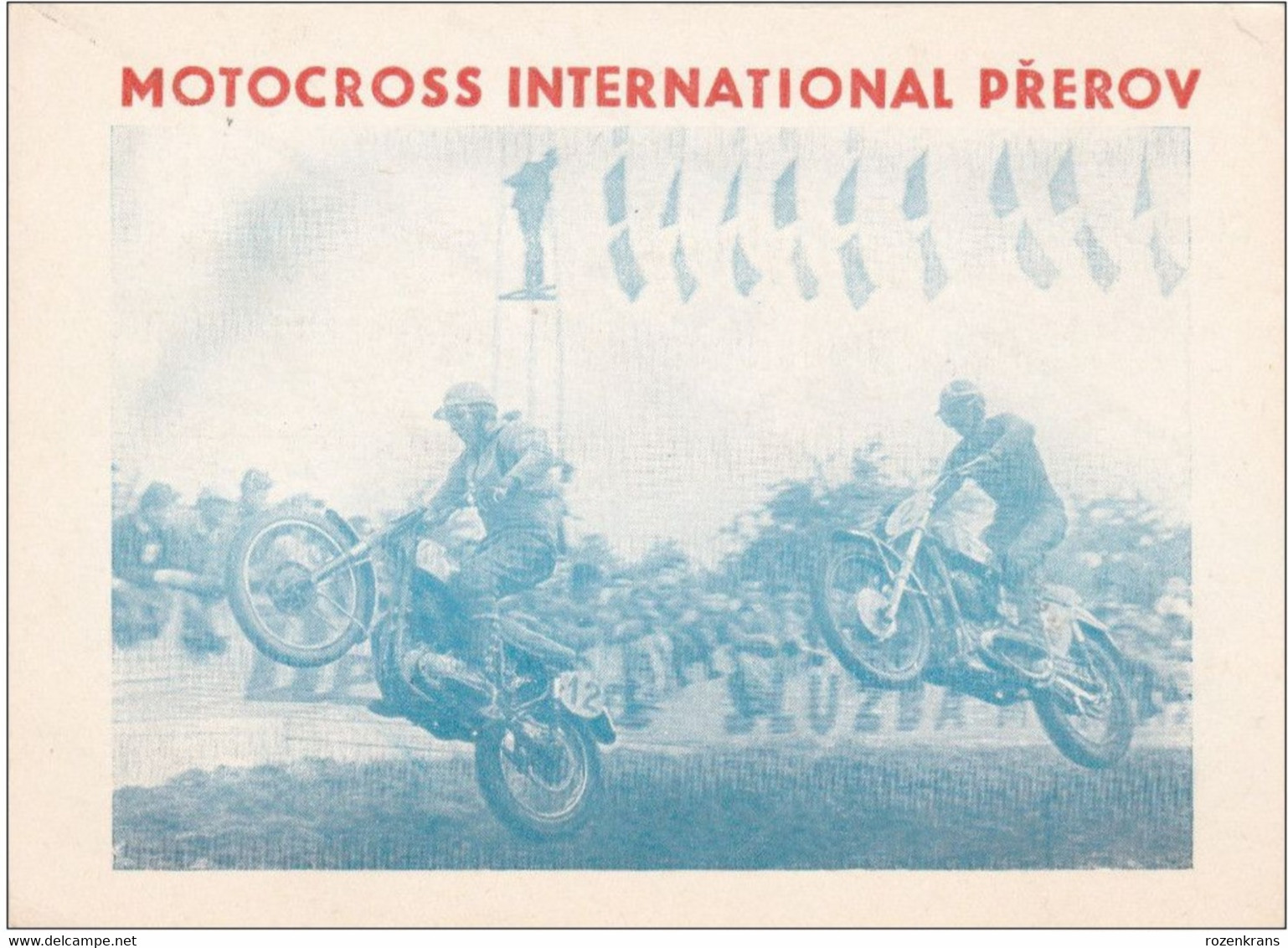 QSL Card Amateur Radio CB 1963 Motorcross International Prerov CZECHOSLOVAKIA Tsjechoslowakije Praha Praag - Amateurfunk