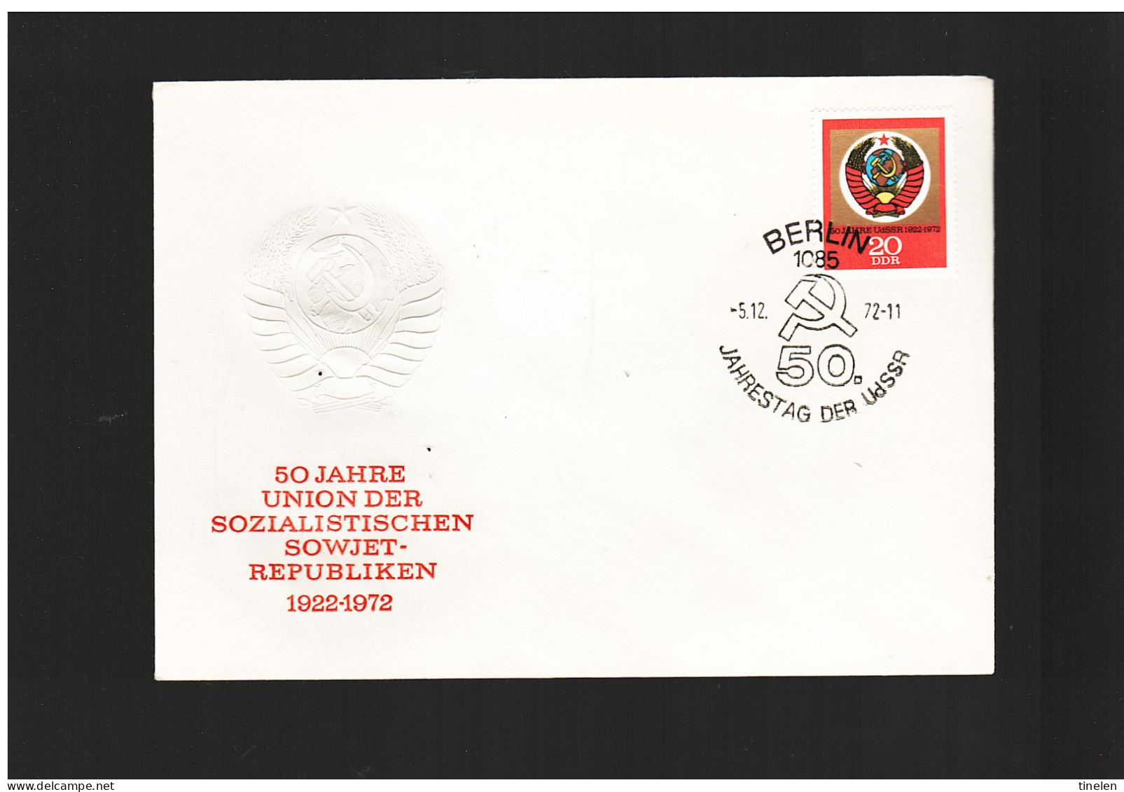 Germania Est-ddr /1972 Fdc JAHRESTAG DER URSS - 1971-1980