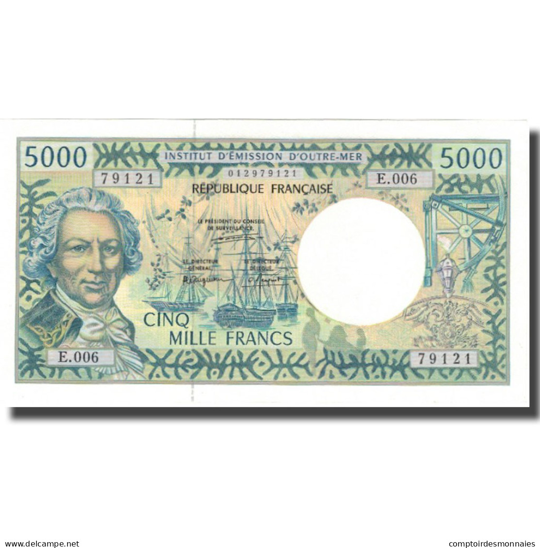 Billet, French Pacific Territories, 5000 Francs, KM:3a, SPL - Papeete (French Polynesia 1914-1985)