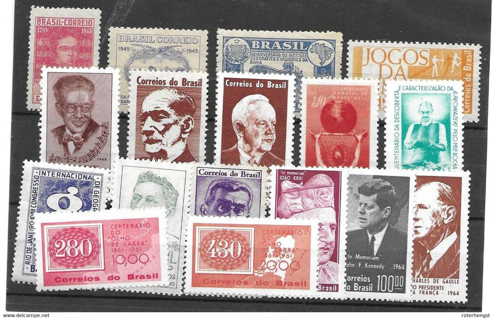 Brazil Collection All Mint Never Hinged ** 17 Stamps With Some Better - Colecciones & Series