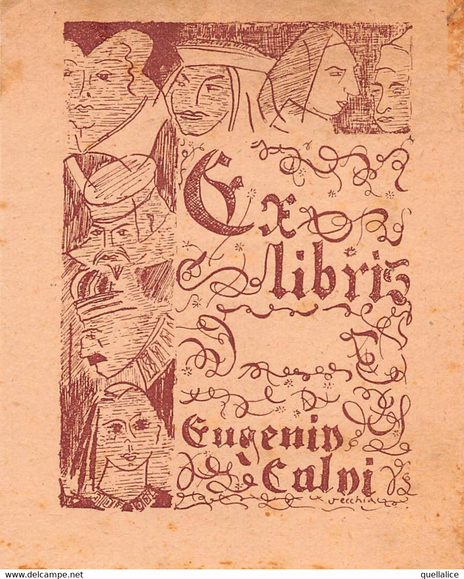 02770    "EX LIBRIS EUGENIO CALVI" ORIG. - Exlibris