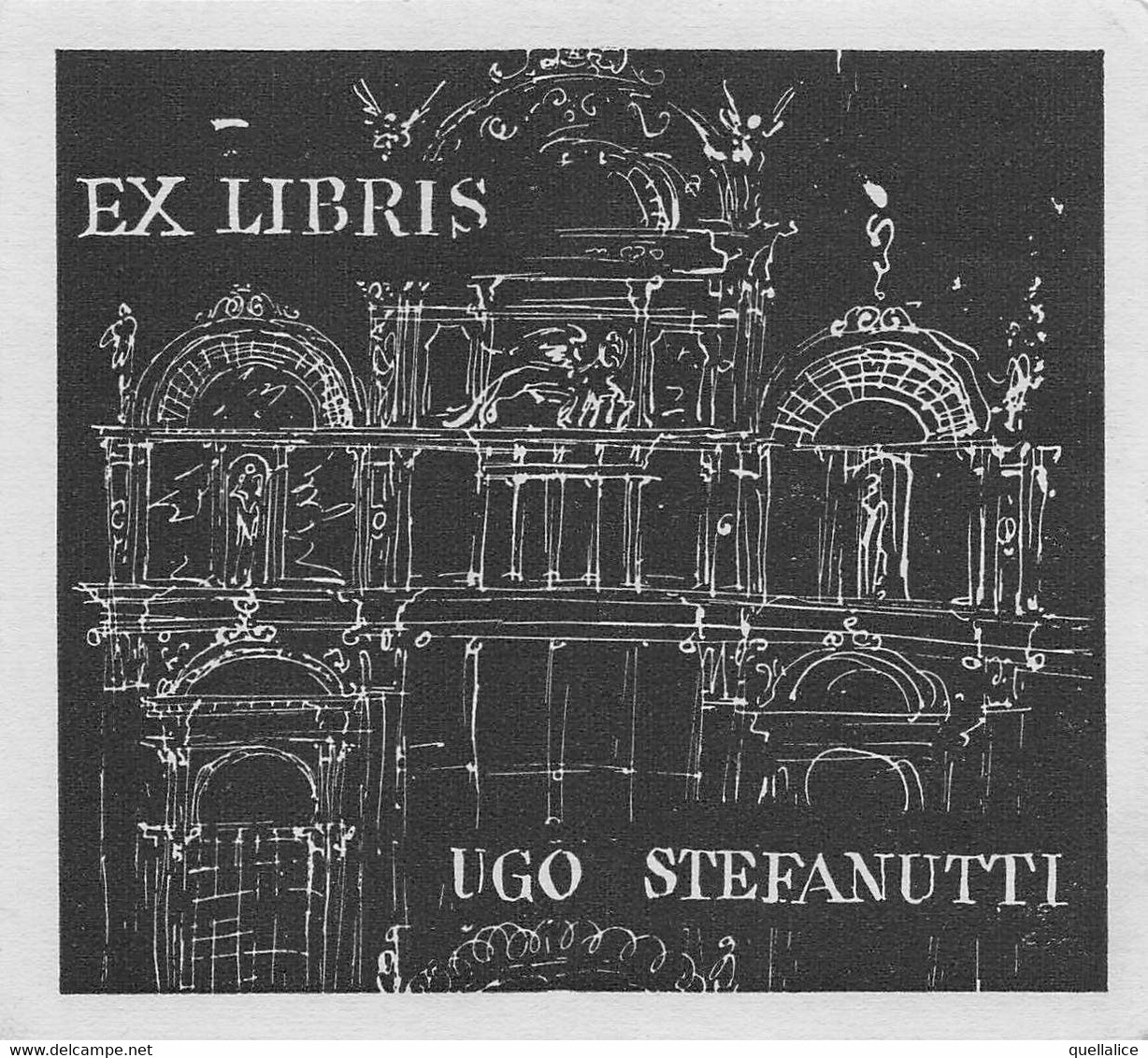 02773  "EX LIBRIS UGO STEFANUTTI" ORIG. - Exlibris