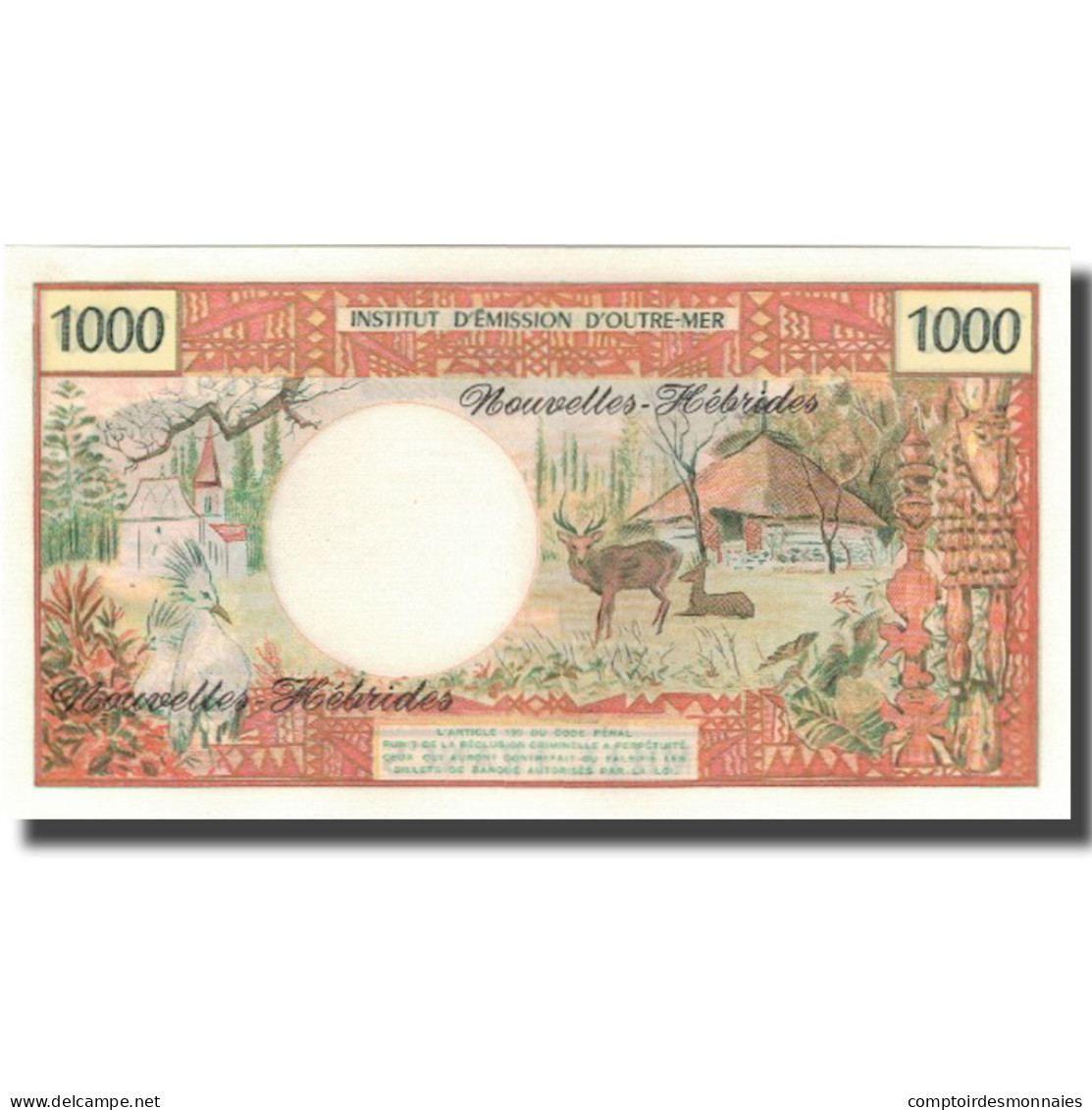 Billet, New Hebrides, 1000 Francs, KM:20b, NEUF - Papeete (Frans-Polynesië 1914-1985)