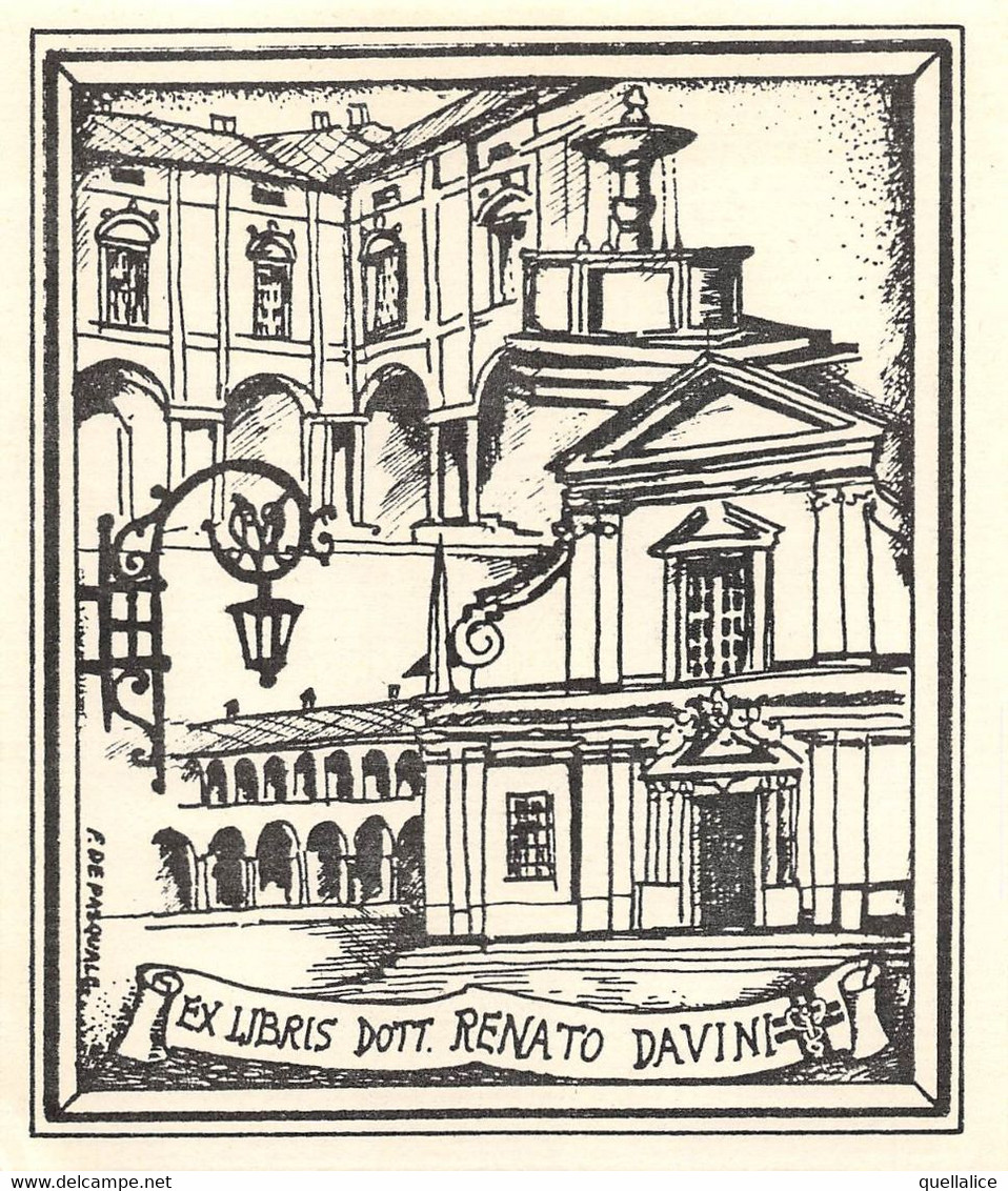 02778  "EX LIBRIS DOTT. RENATO DAVINI" ORIG. - Exlibris