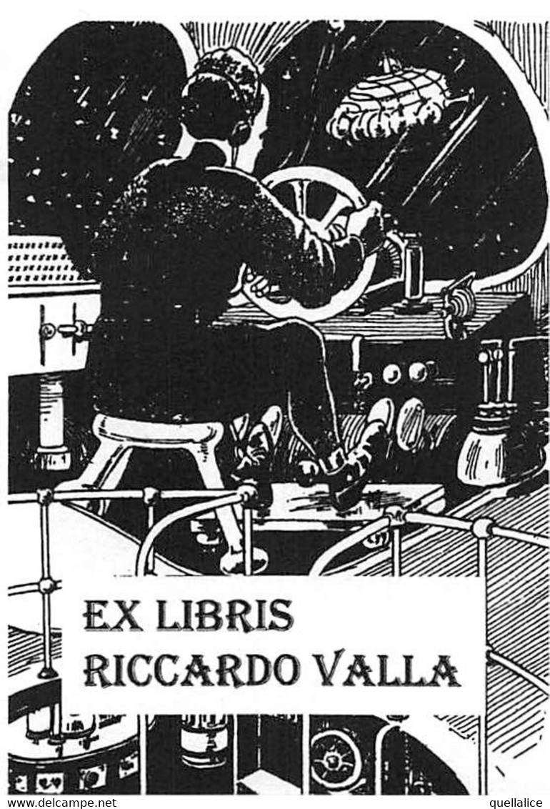 02782  "EX LIBRIS RICCARDO VALLA" PROGETTO GRAFICO A STAMPA ORIG. PER EX LIBRIS - Exlibris