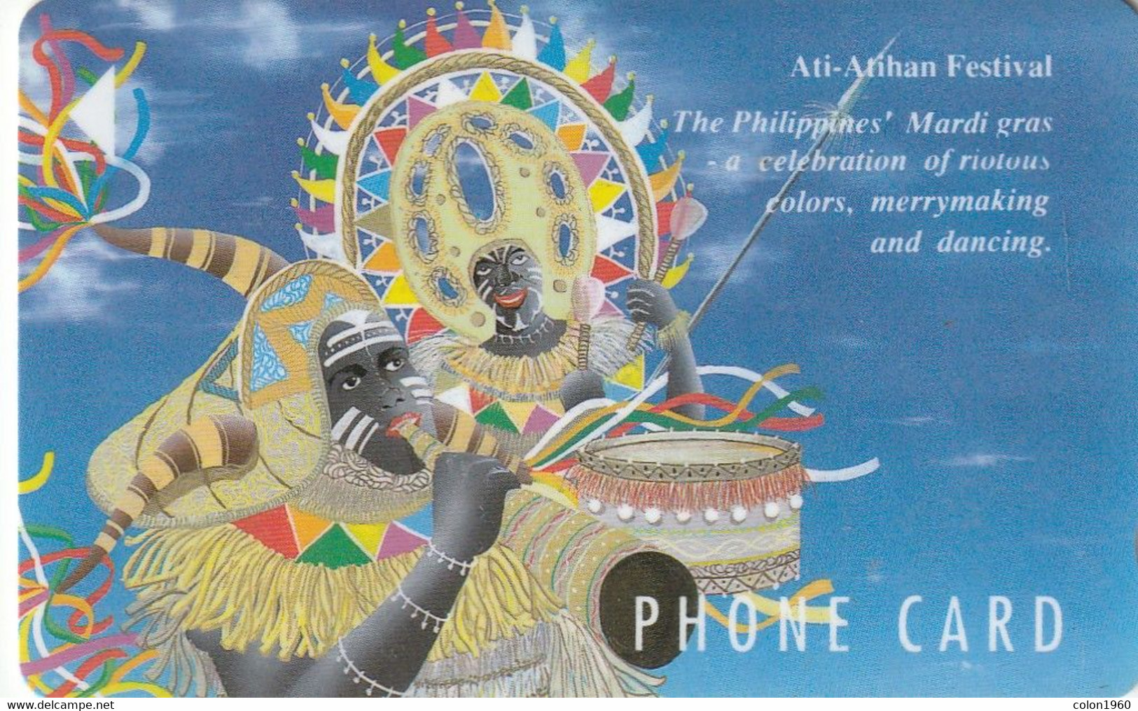 FILIPINAS. 2PETC. Ati-Atihan Festival. 150U. 3000 Ex. (018) - Philippines