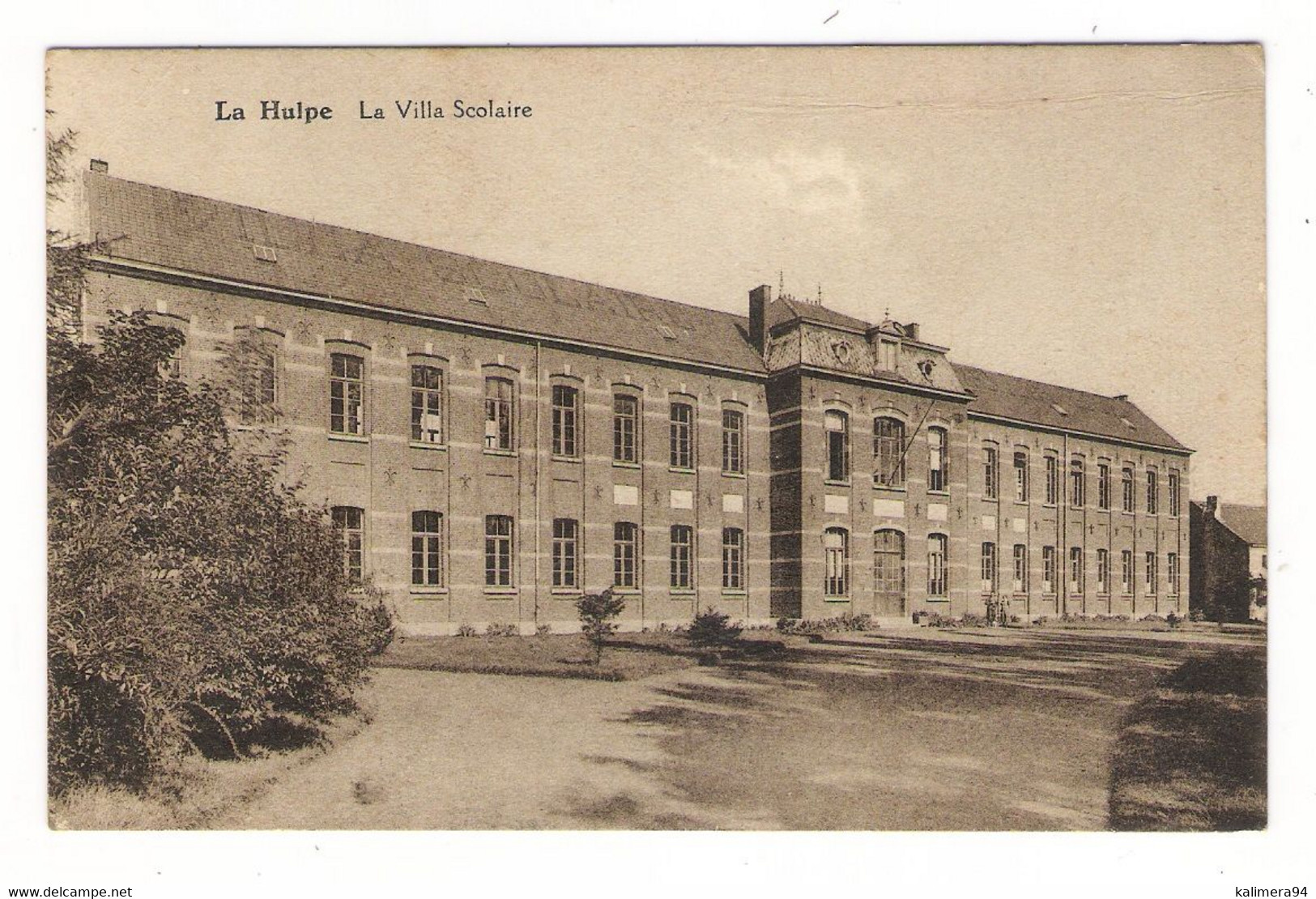 BELGIQUE / LA  HULPE  ( Brabant Wallon ) /  LA  VILLA  SCOLAIRE  /  Edit. TELLIER  /  BEAU TIMBRE , Cachet TER HULPEN - La Hulpe