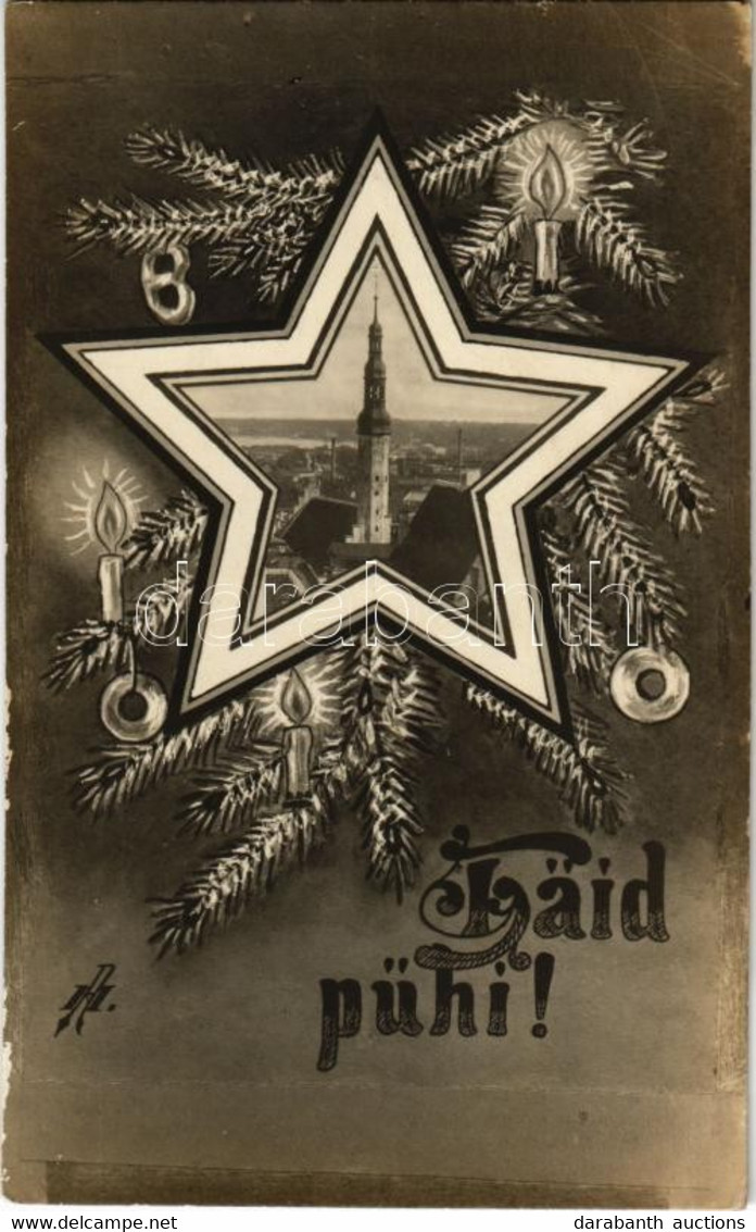 * T2 1924 Tallinn, Reval; Häid Pühi! / Christmas Greeting Postcard - Ohne Zuordnung