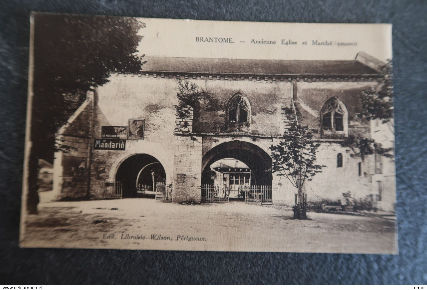 CPA - BRANTOME (24) - Ancienne église Et Marché Couvert - Brantome