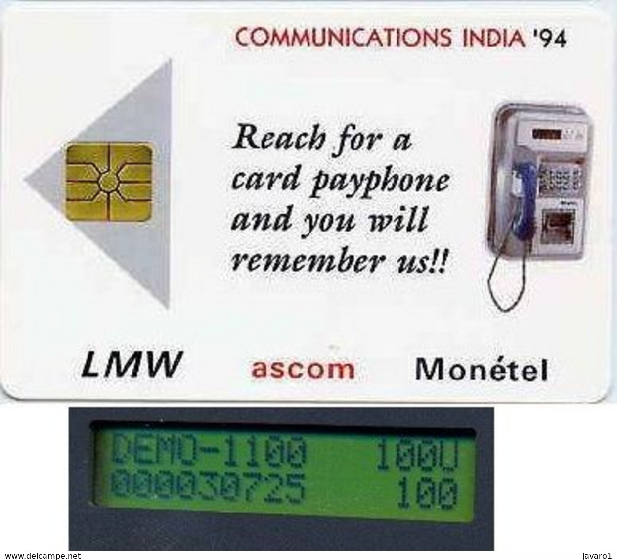 INDIA : IDAS01 (100u) COMMUNICATIONS INDIA )94 MINT 1000 Ex  (x) - Inde