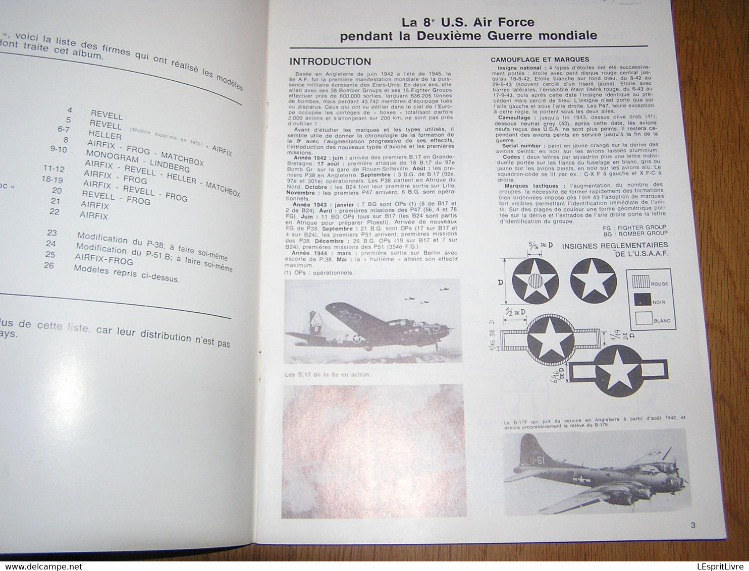 LES MORDUS DU MODELISME N° 3 Les 8 - 9 US AIR FORCE USAAF Guerre 40 45 Maquette Avion Camouflage Marque Marking Aviation - Modellbau