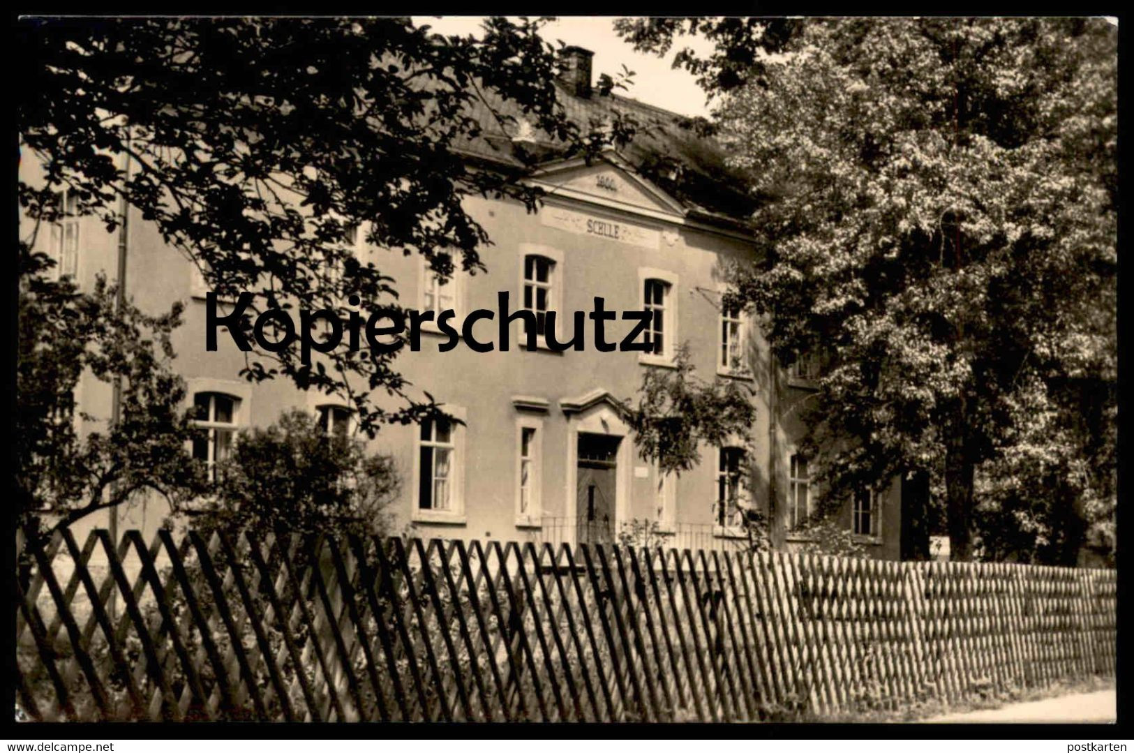 ÄLTERE POSTKARTE ERLBACH-KIRCHBERG SCHULE KREIS STOLLBERG LUGAU School école Ansichtskarte Postcard Cpa AK - Erlbach-Kirchberg