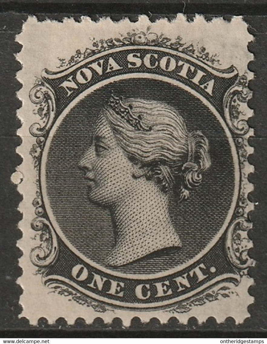 Nova Scotia 1860 Sc 8  MH* Some Disturbed Gum - Unused Stamps