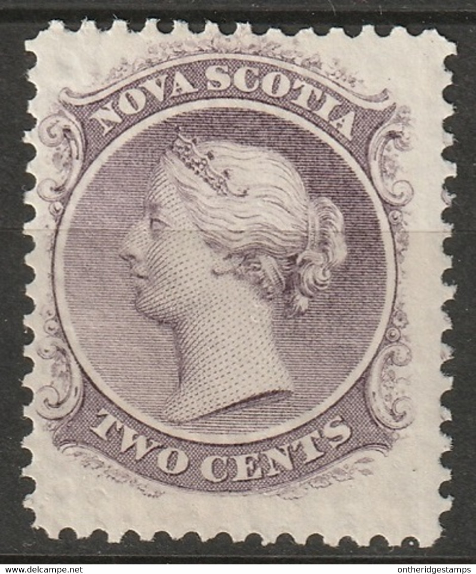 Nova Scotia 1860 Sc 9  MLH* - Unused Stamps