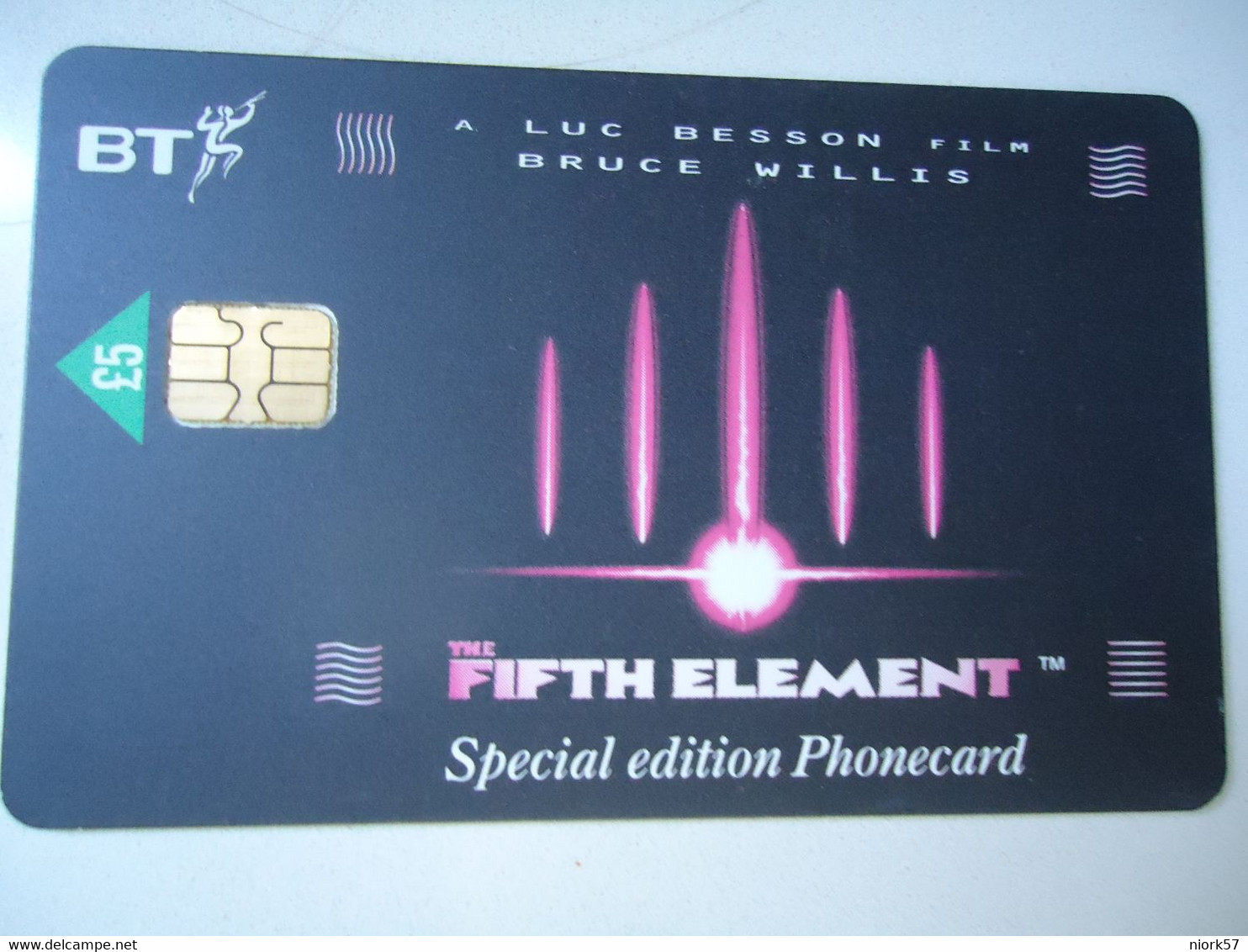 UNITED  KINGDOM  USED CARDS L 5  CINEMA FIFTH ELEMENT - Autres & Non Classés