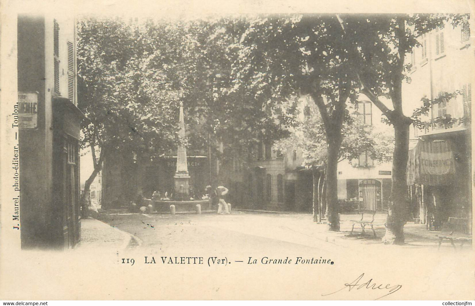 CPA FRANCE 83 " La Valette, La Grande Fontaine" - La Valette Du Var