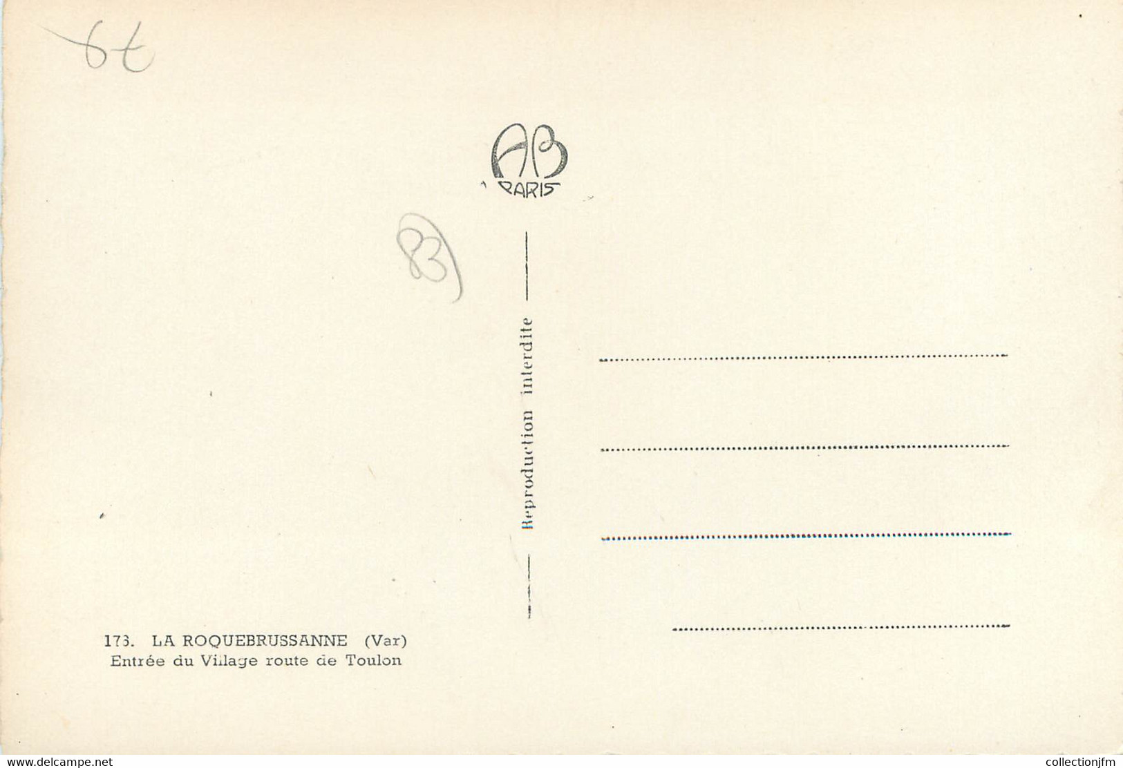 CPSM FRANCE 83 " La Roquebrussanne, Entrée Du Village Route De Toulon" - La Roquebrussanne