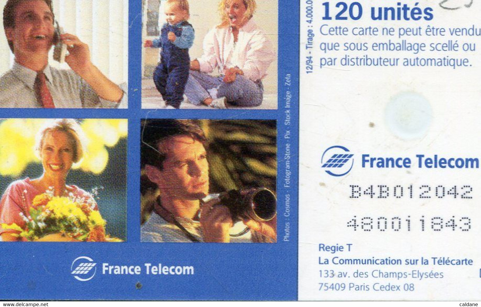 TELECARTE  France Telecom  120. UNITES - Telekom-Betreiber