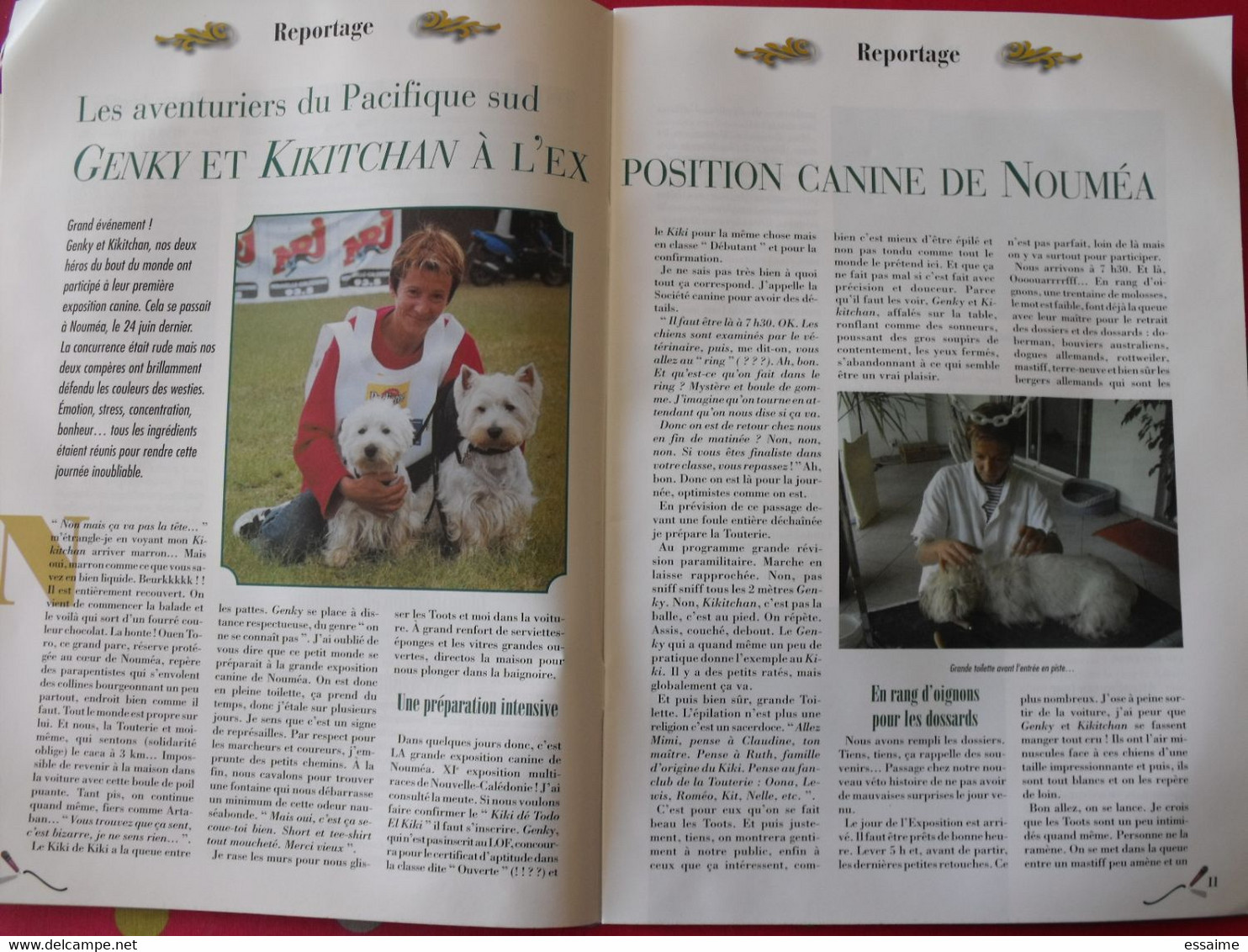 2 Revues Terrier D'Ecosse Magazine 2001 Et 2002. N° 13 Et N° 16. Scottish Westie Copilot Skye Shih Tzu - Animals