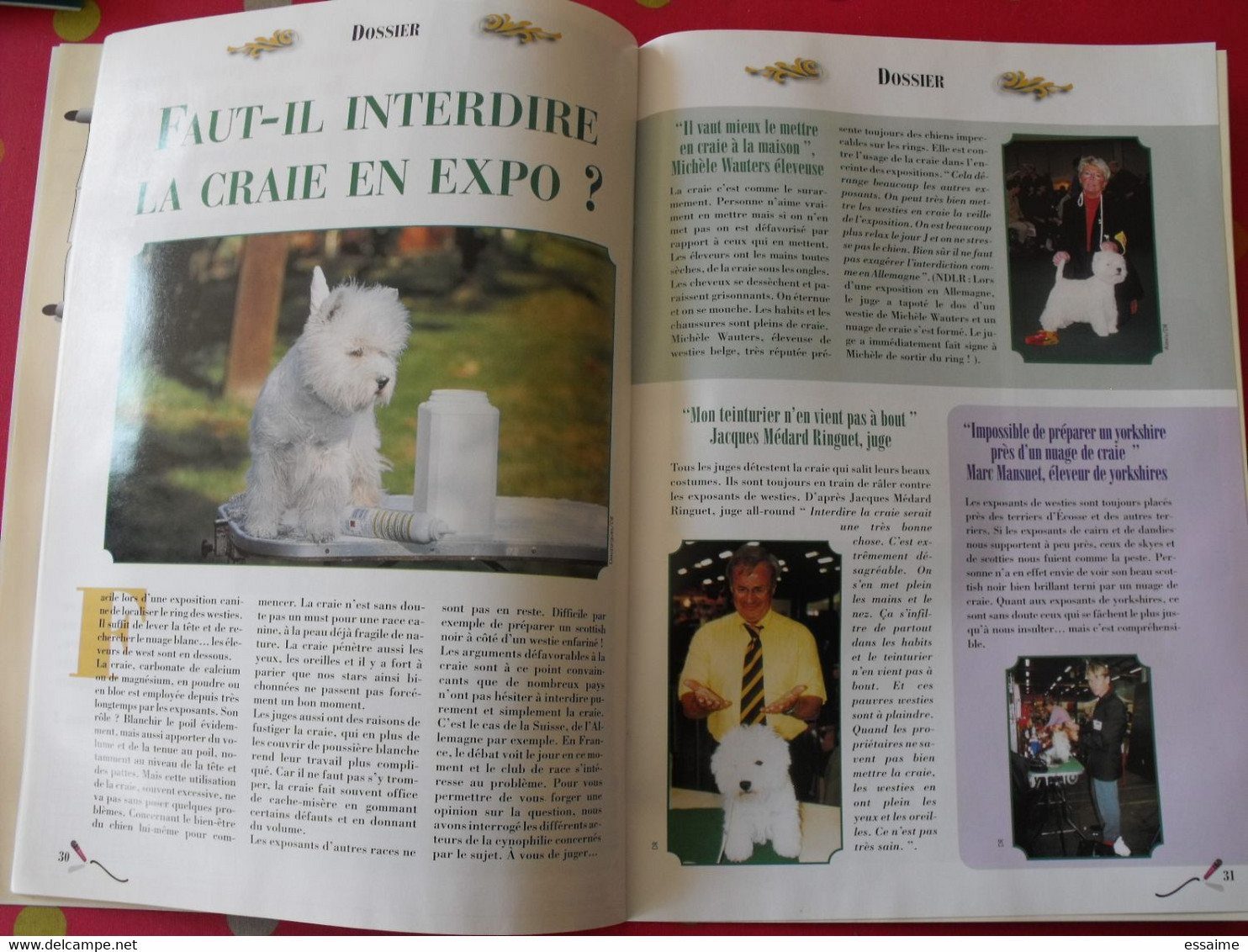 2 revues Terrier d'Ecosse magazine 2001 et 2002. n° 13 et n° 16. scottish westie copilot skye shih tzu