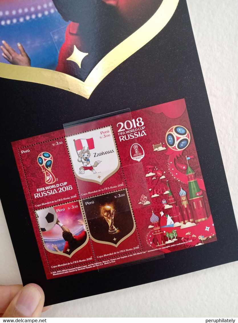 PERU 2018 , FIFA WORLDCUP , RUSSIA 2018 , SOCCER , SHEET ON CARD , OFFICIAL - 2018 – Rusia