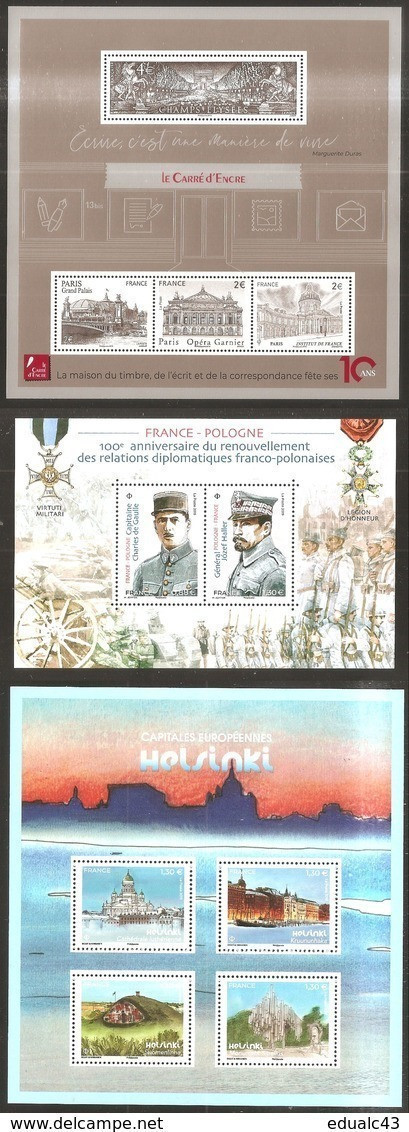 FRANCE- Année Complète 2019 -NEUF LUXE ** 84 TIMBRES (48 Timbres Et 12 Blocs ) - 2010-2019