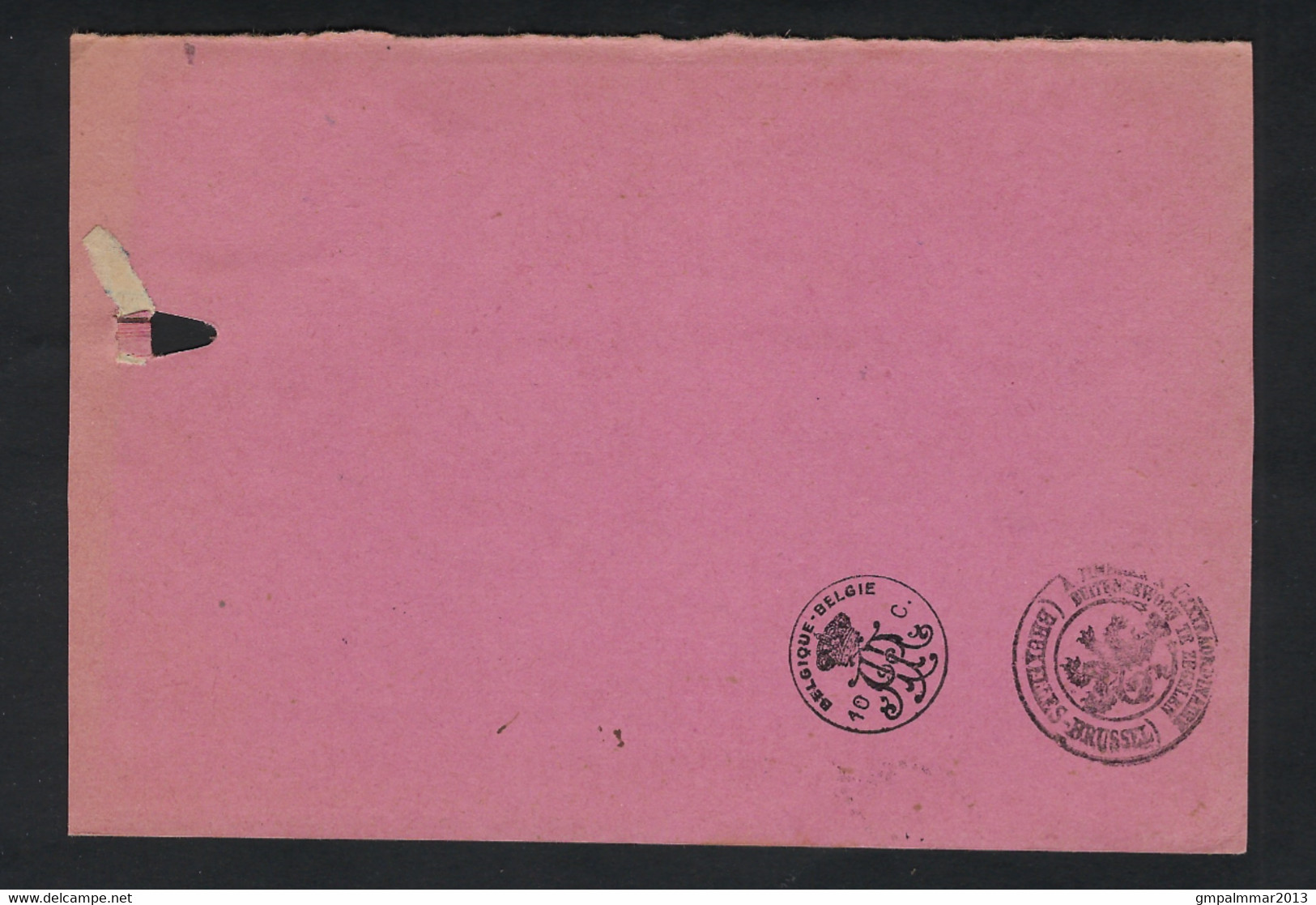 PERFIN / PERFO Ontvangkaart Verzonden Van BRUSSEL Naar LESSINES Met Firmaperforatie J.V. , Staat Zie 3 Scans ! LOT 232 - 1909-34
