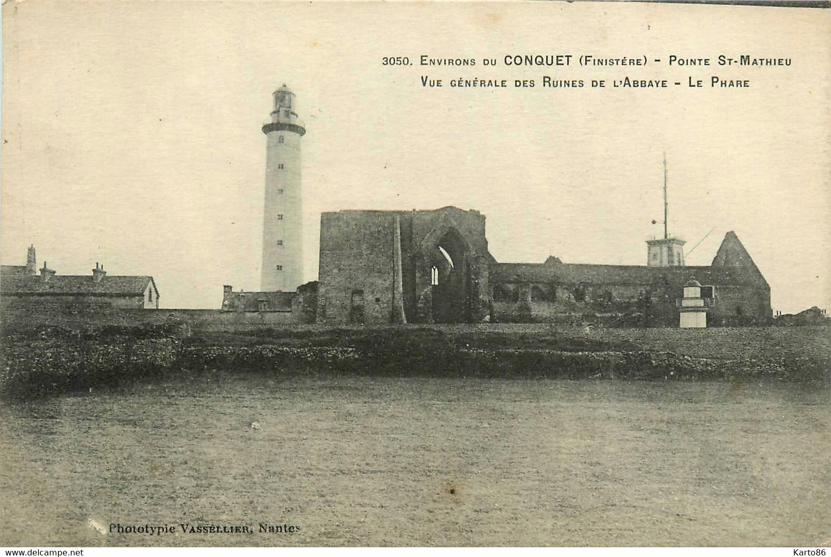 Plougonvelin * La Pointe St Mathieu * Vue Générale Des Ruines De L'abbaye * Le Phare Lighthouse * Environs Du Conquet - Plougonvelin