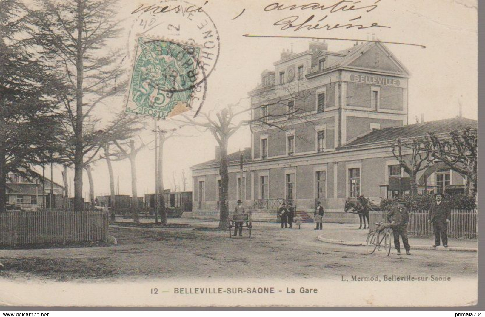 BELLEVILLE SUR SAONE  - LA GARE - Belleville Sur Saone