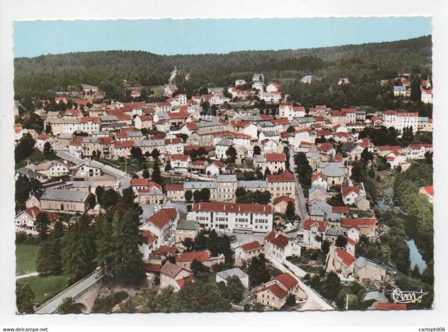 - CPM LE CHAMBON-SUR-LIGNON (43) - Vue Générale Aérienne - Photo CIM 120-23 - - Le Chambon-sur-Lignon