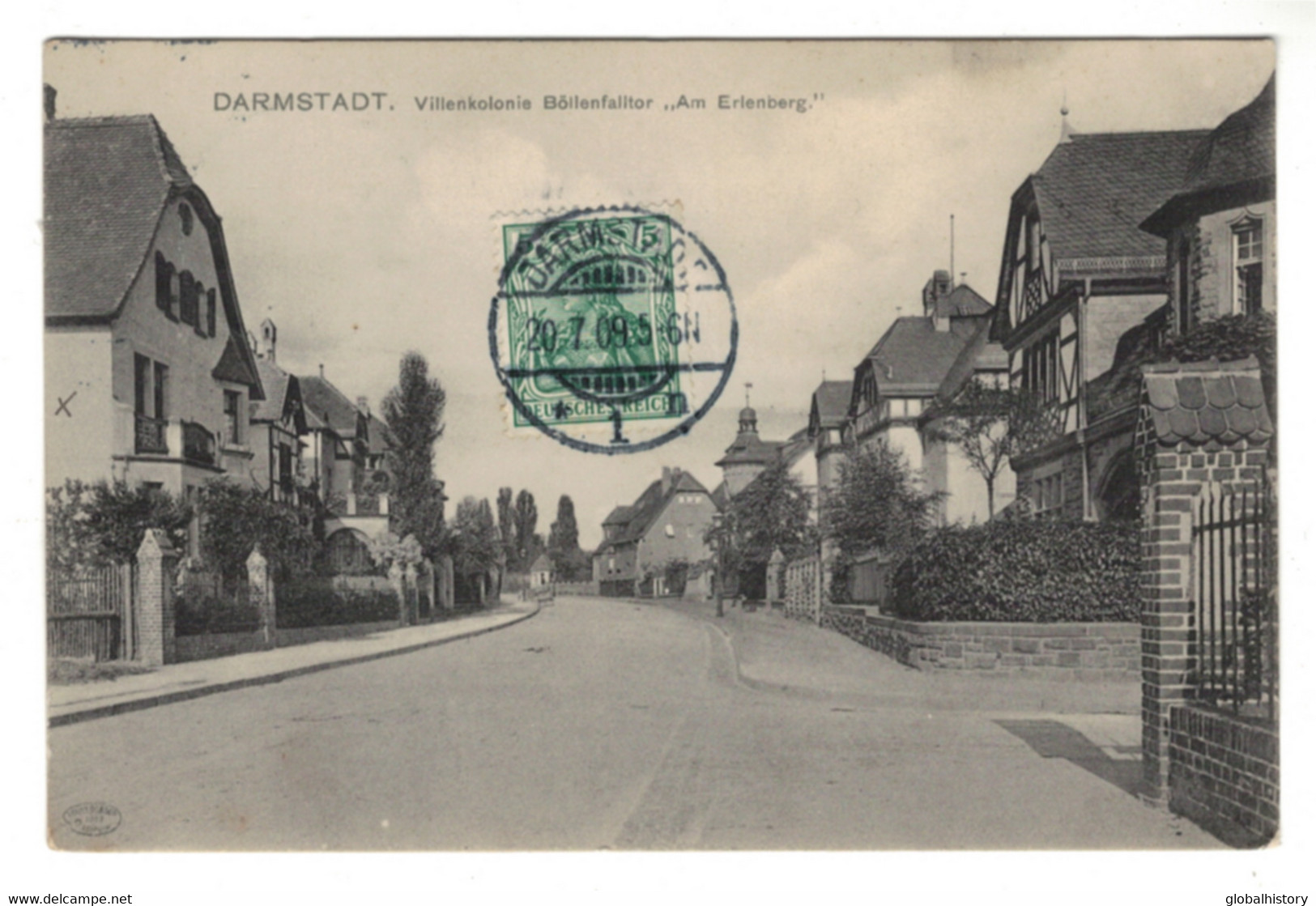 DG1822 - DARMSTADT - VILLENKOLONIE BÖLLENFALLTOR " AM ERLENBERG" STRAßENSZENE - Darmstadt