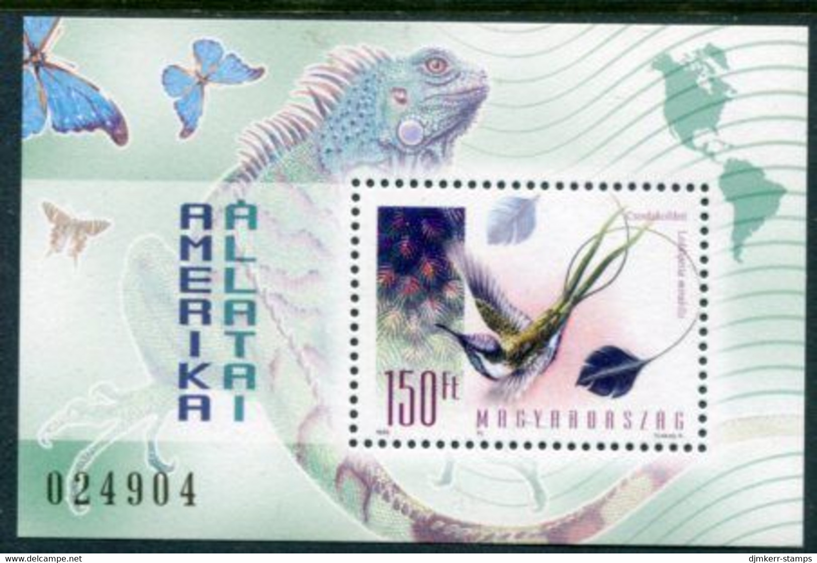 HUNGARY 1998 Fauna Of The Americas  Block MNH / **.  Michel Block 246 - Nuovi