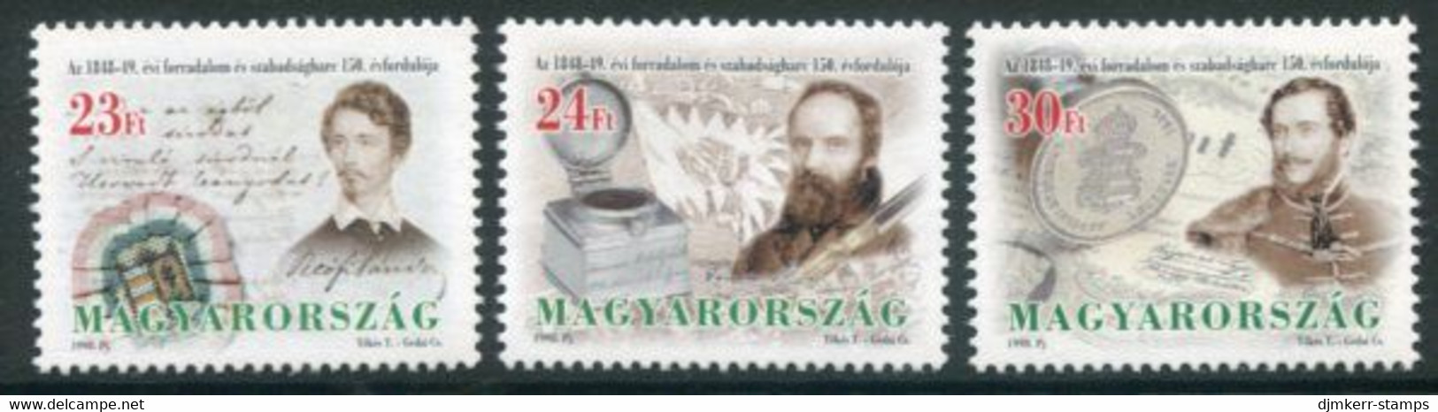 HUNGARY 1998 March Revolution Of 1848  MNH / **.  Michel 4485-87 - Unused Stamps