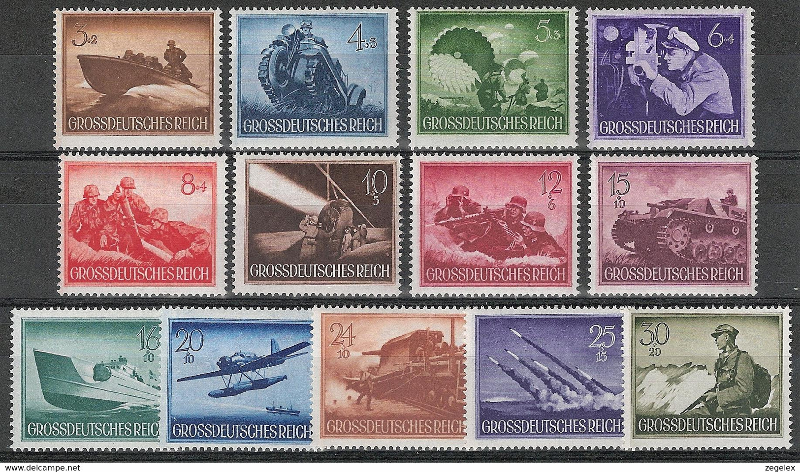 Deutsches Reich 1944 MiNr.873-885 MNH** Luxe! Heldengedenktag 1944. See Description - Nuevos