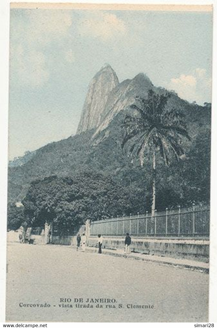 RIO DE JANEIRO - CORCOVADO - VISTA TIRADA DA RUA S CLEMENTE (C P DE CARNET) - Rio De Janeiro