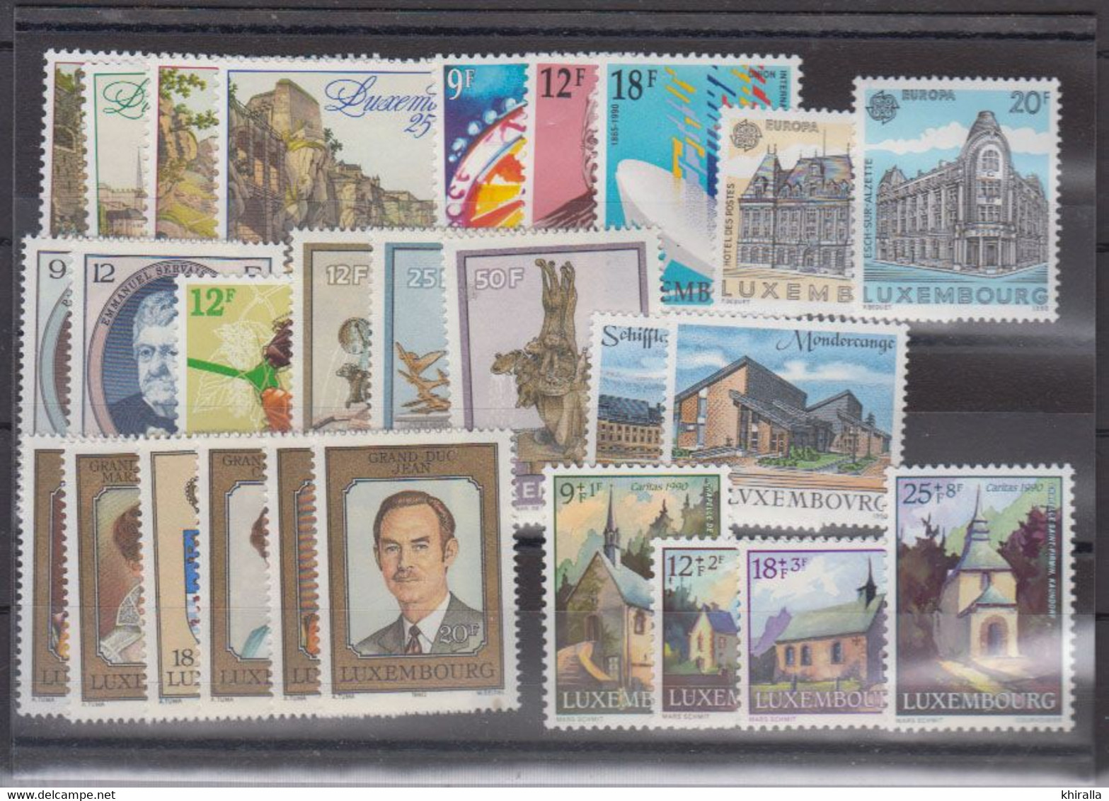 LUXEMBOURG    1990         ( Neufs Sans Charniéres )            COTE   51 € 55 - Années Complètes