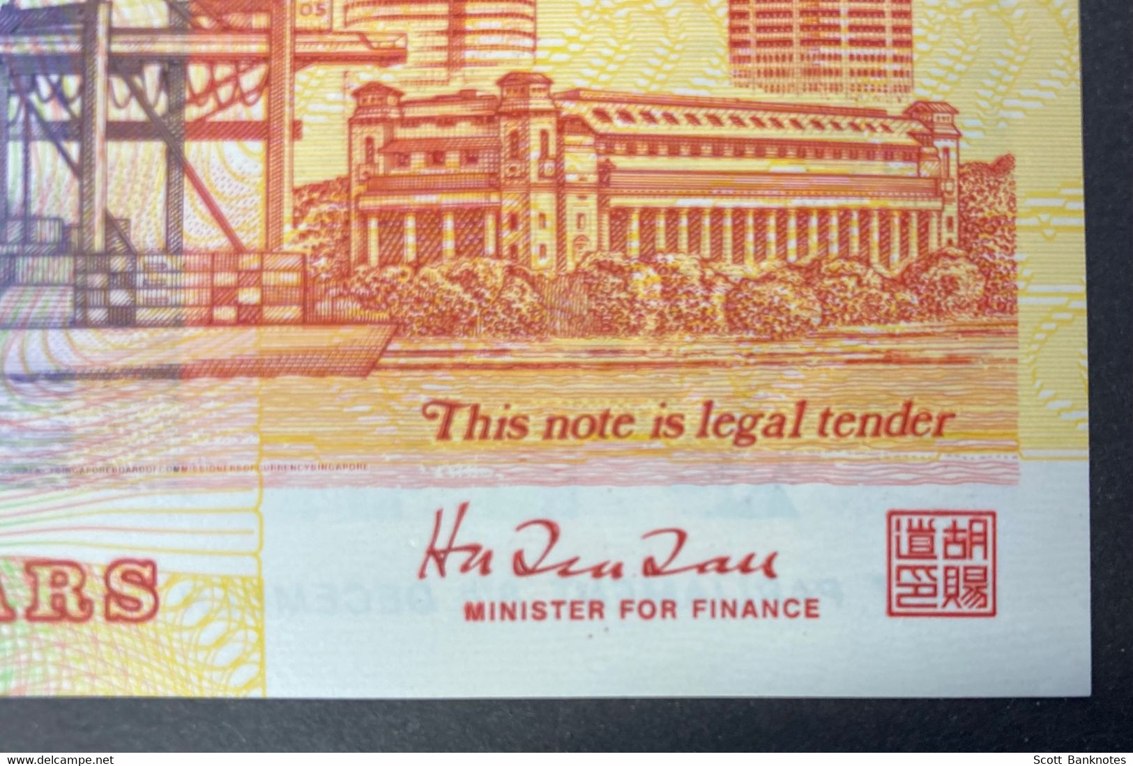 50 Dollars Polimer Singapore 1965 First Parliment