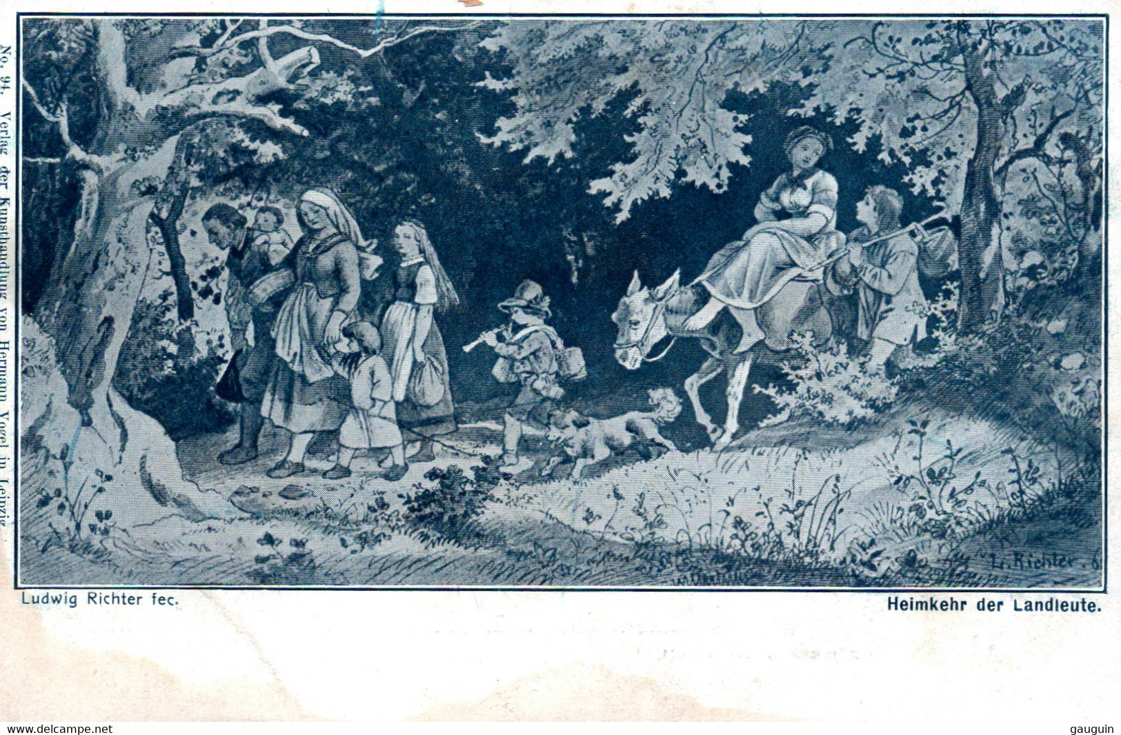 CPA - ILLUSTRATEUR Ludwig RICHTER - "Heimkehr Der Landieute" - Edition Hermann Vogel - Richter, Ludwig