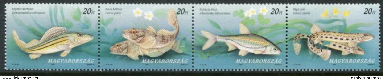 HUNGARY 1997 Fish  MNH / **.  Michel 4457-60 - Nuevos