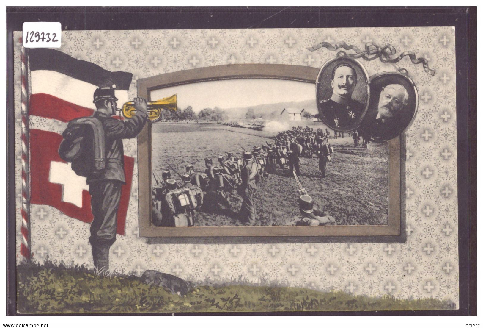 ARMEE SUISSE - MILITAIRE - KAISER WILHELM II IN DER SCHWEIZ 1912 - TB - Elm