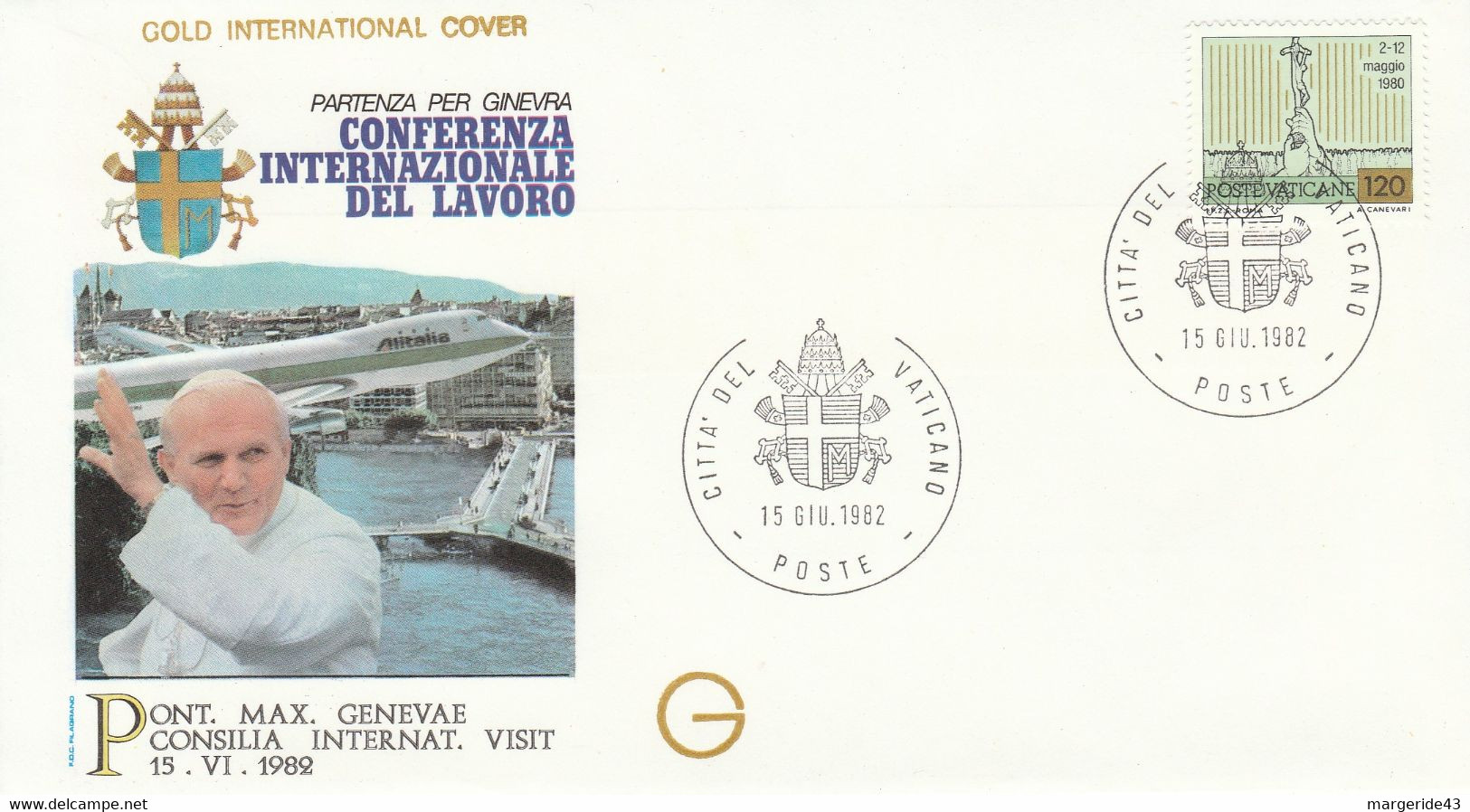 VATICAN PAPE JEAN PAUL II CONFERENCE DEL LAVORO 1982 - Maschinenstempel (EMA)