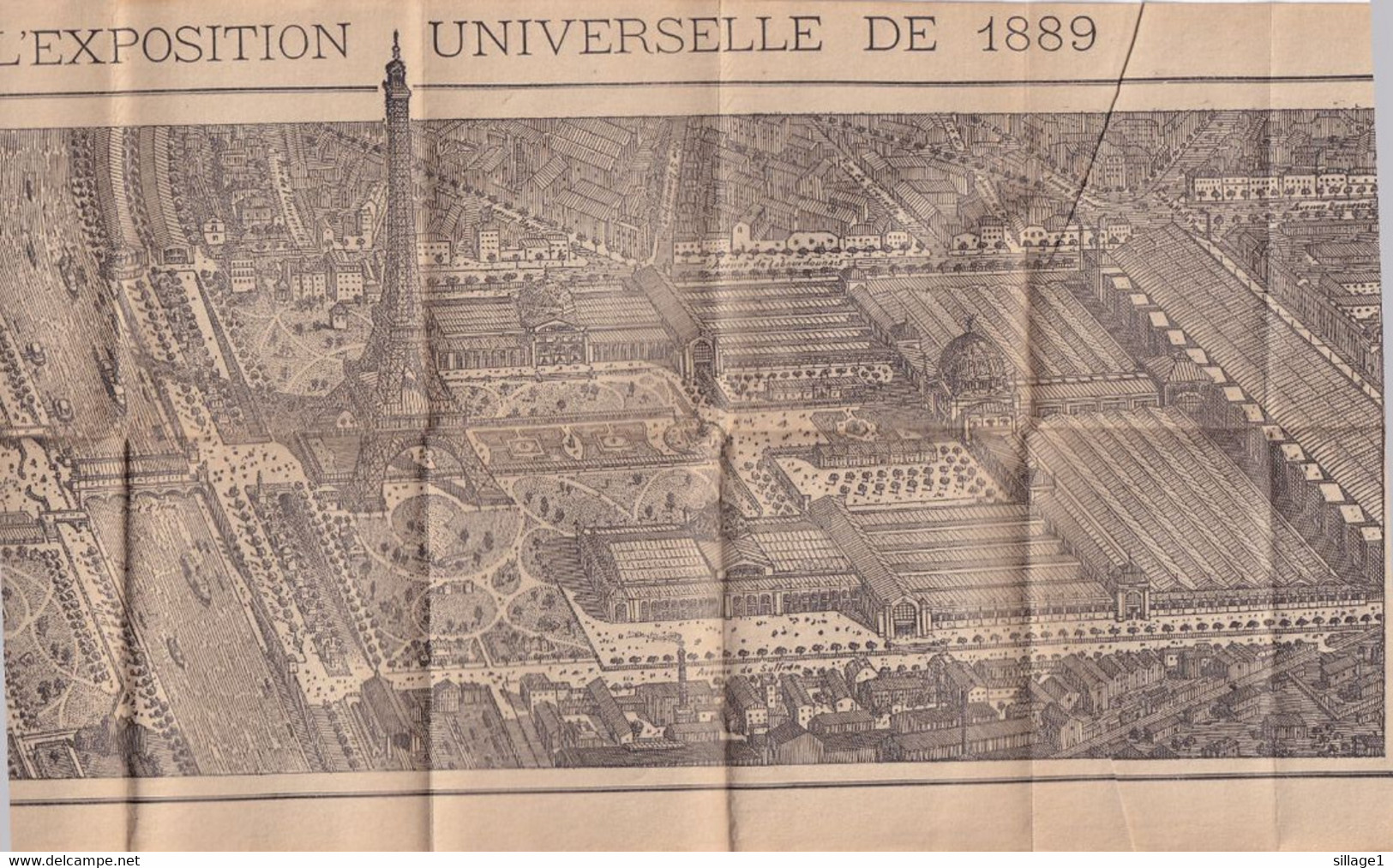 Paris - Tablettes De L'exposition Paris 1889 - 9x7cms - Parisiana Planches Dépliantes La Tour Eiffel Dome Plan Expo 1889 - Paris