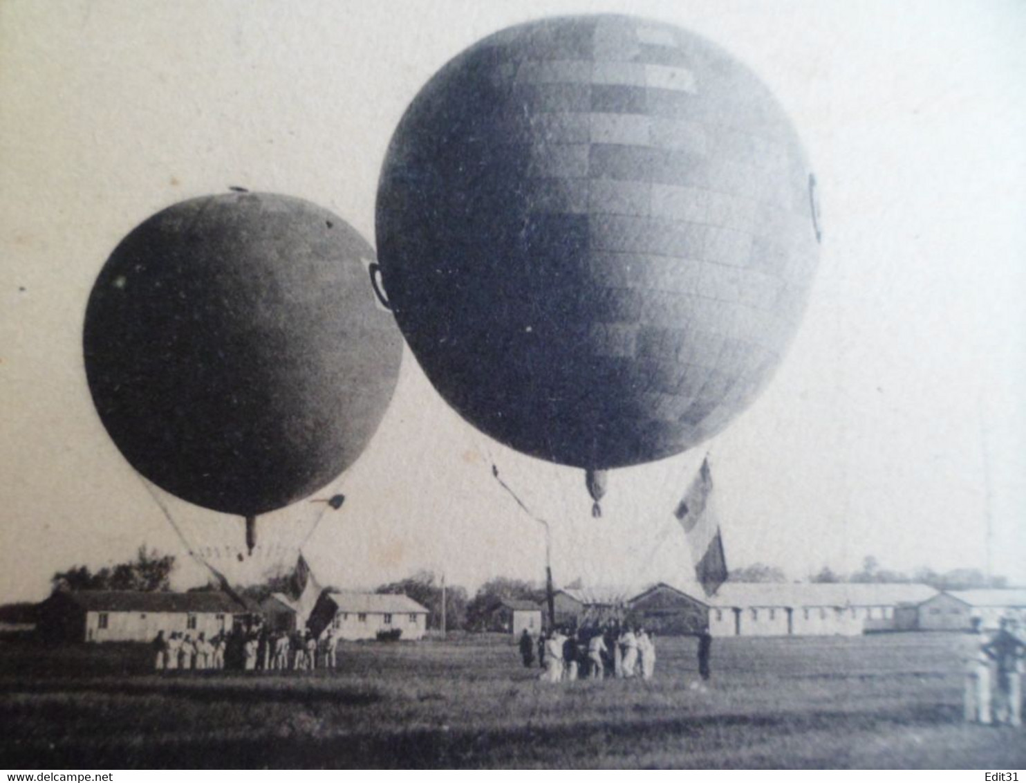 CPA ROCHEFORT SUR MER Charente-Maritime - Centre Instruction Aeronautique Martime - Départ Ballons Libres - Montgolfiere - Manoeuvres