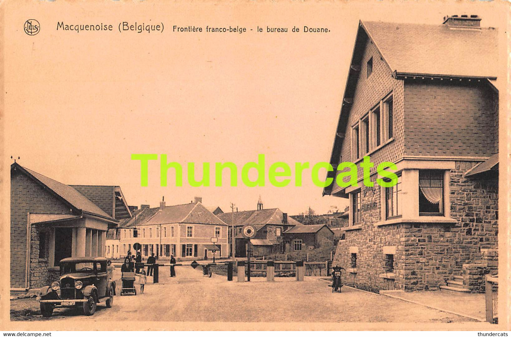 CPA MACQUENOISE FRONTIERE FRANCO BELGE LE BUREAU DE DOUANE - Momignies