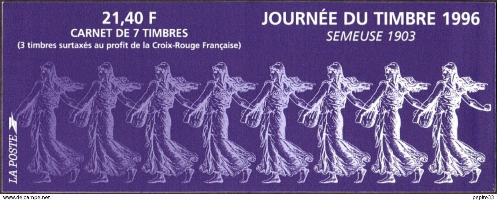 FRANCE 1996 - Carnet BC 2992 - 7 Timbres MNH ** - CARNET NON PLIÉ * SEMEUSE 1903(Petit Prix ) - Tag Der Briefmarke