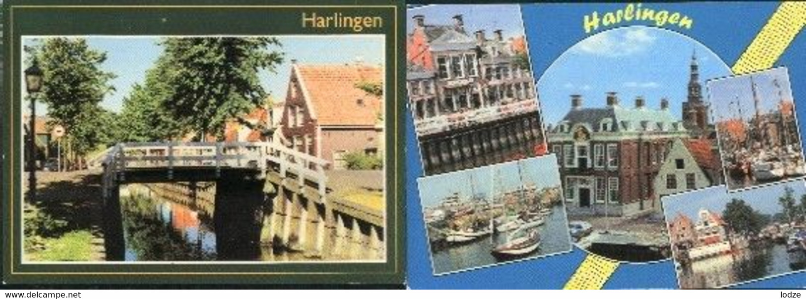 Nederland Holland Pays Bas Harlingen Met 2 Mooie Kaarten - Harlingen